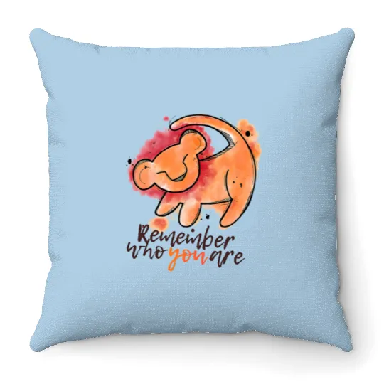Disney Simba Remember Who You Are Throw Pillows, The Lion King Simba Throw Pillows