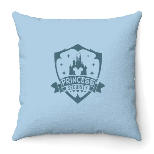 Princess Security Throw Pillows, Disney Dad Security Throw Pillows, Boyfriend Gift, Disney Dad Throw Pillows