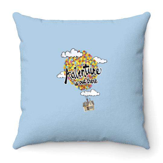 Adventure Is Out There Up Disney Throw Pillows, Disney UP Throw Pillows
