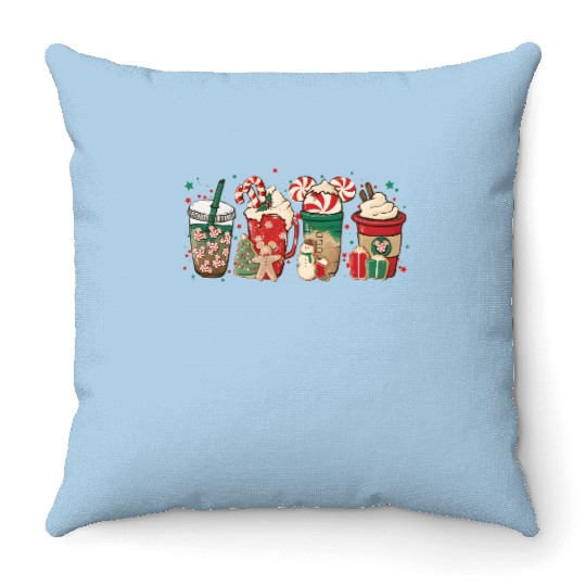 Disney Christmas Mickey Coffee Throw Pillows,Mickey Christmas Throw Pillows,Minnie Christmas, Disney Girls Trip,Peppermint