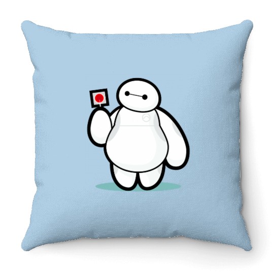 Disney Big Hero 6 Baymax With Lollipop Cute Shot Throw Pillows