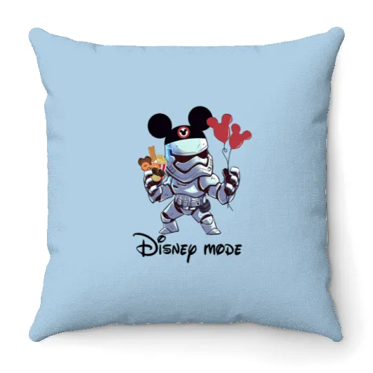 Stormtrooper Mickey Balloon Throw Pillows, Disney Star Wars Ice Cream Throw Pillows