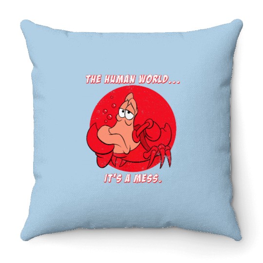 Disney The Little Mermaid Sebastian The Human Wo Throw Pillows