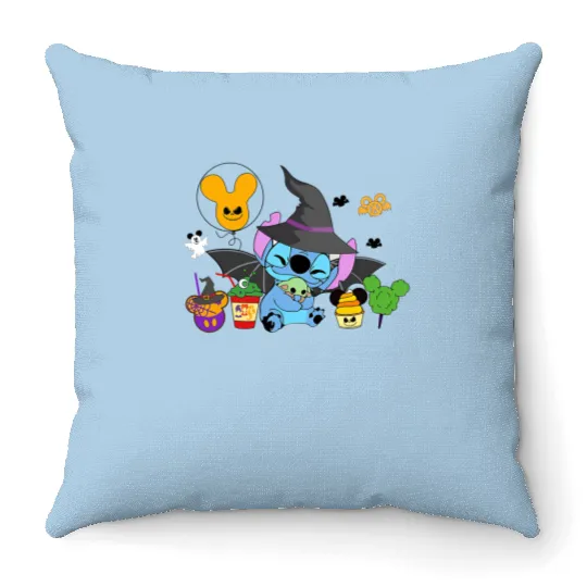 Stitch Scary Throw Pillows, Stitch Killer, Disney Stitch