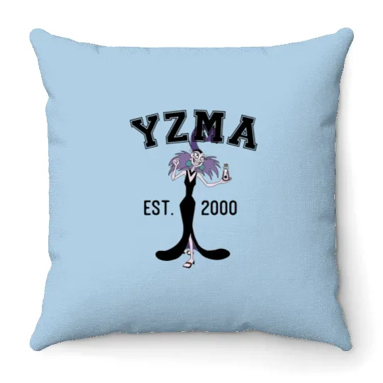 Yzma Throw Pillows, Yzma Poison Throw Pillows, Disney Yazma Throw Pillows, , Disney Villain Throw Pillows, Emperor's New Groove Yzma Throw Pillows