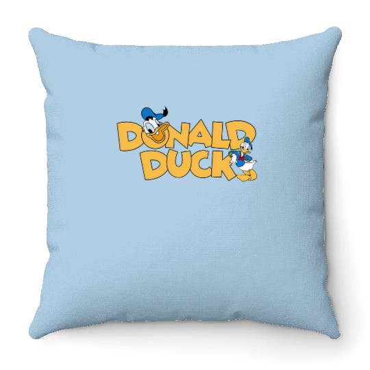 Disney Donald Duck Throw Pillows, Disney  Throw Pillows, Disneyland Throw Pillows, Donald Duck Gift Throw Pillows, Popular Throw Pillows, Donald Duck Gift