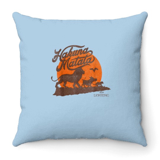 Disney  The Lion King Simba Timon And Pumba Hakuna Matata Throw Pillows