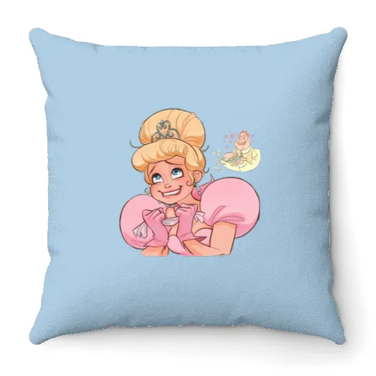 Disney Charlotte Emotions Throw Pillows, Disney Princess Throw Pillows, Princess And The Frog Throw Pillows, Disney Princess Kid Throw Pillows, Family Birthday Gift Kid.