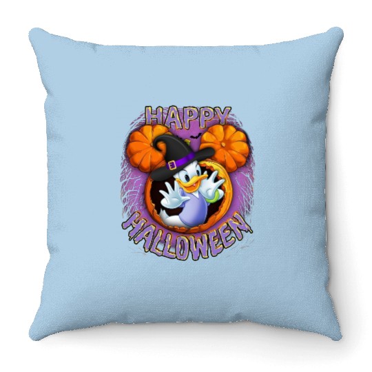Daisy Duck Halloween Throw Pillows, Happy Halloween Throw Pillows, Daisy Halloween Throw Pillows, Disney Daisy Throw Pillows, Halloween Throw Pillows Women, Fall Throw Pillows