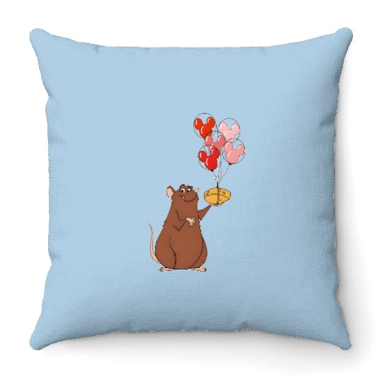 Disney Emile Balloon Mickey Ears Throw Pillows, Remy's Ratatouille