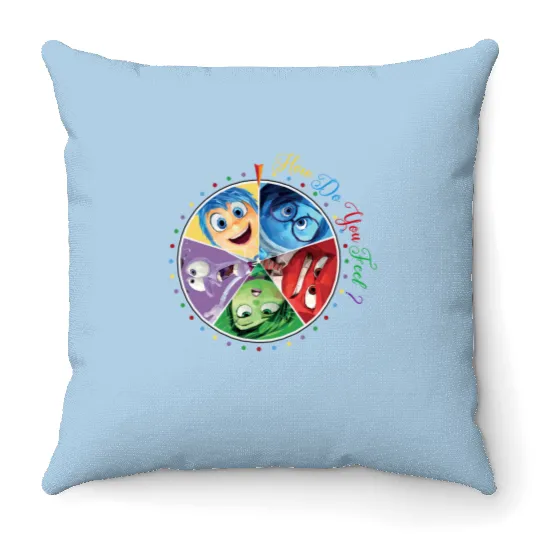 Disney Inside Out Throw Pillows, Inside Out Throw Pillows, Disney Pixar Inside Out Throw Pillows
