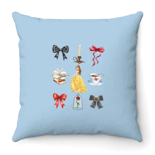 Disneyland Princess Coquette Throw Pillows Belle Coquette Throw Pillows