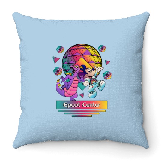 Disney Dragon Figment Throw Pillows, Epcot Figment Throw Pillows