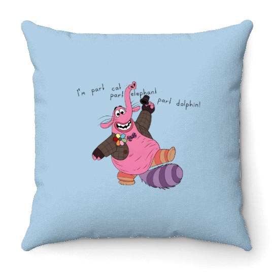 Part Cat Bing Bong Throw Pillows, Inside Out Throw Pillows, Disney Vacation Throw Pillows