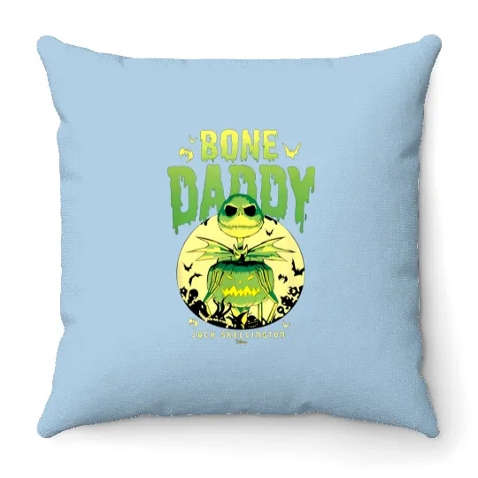 Jàck skèllington, Jàck skèllington halloweeen, Jàck skèllington merch , Jàck skèllington disnèy, Jàck skèllington logo Throw Pillows