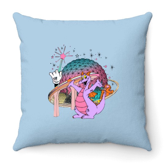 Disney Figment Throw Pillows, Epcot Figment Throw Pillows