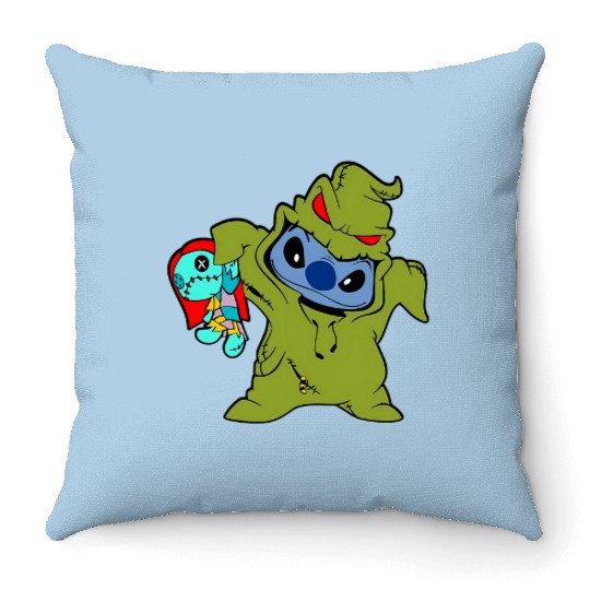 Stitch Cosplay Oogie Boogie Disney Halloween Throw Pillows