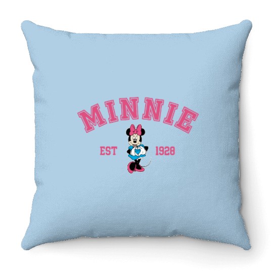 Minnie Est 1928 Throw Pillows, Disney Throw Pillows, Minnie Mouse Throw Pillows, Disney Fan Gift