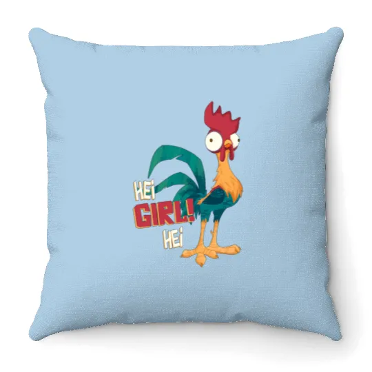 Disney Moana Hei Hei Chicken Hei Girl Hei Throw Pillows