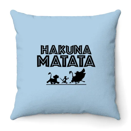 Hakuna Matata Throw Pillows, Disney Throw Pillows, Lion King Throw Pillows, Hakuna Matata Disney Throw Pillows