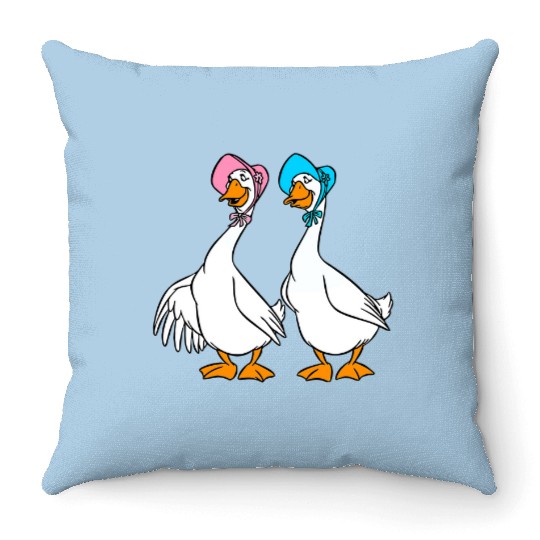 Disney The Aristocats Group Geese Characters Funny Goose Throw Pillows, Goose Lover Gift