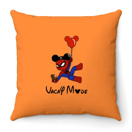 Spiderman Vacay Mode Throw Pillows, Disney Spiderman Throw Pillows