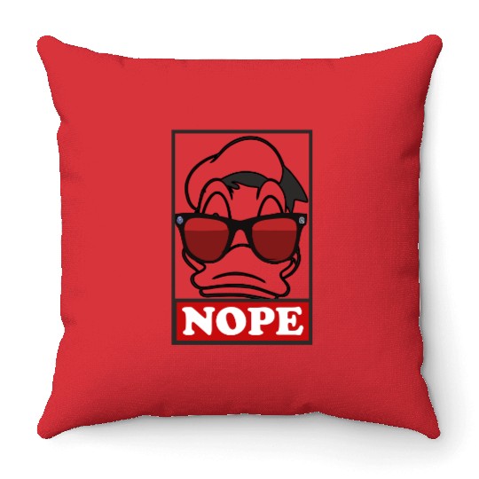 Donald Duck Pullover, Donald Nope , Disney Donald Throw Pillows