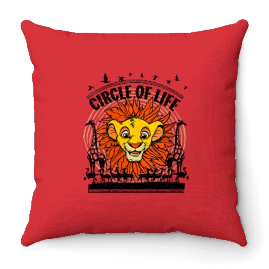 Disney The Lion King 30th Anniversary Simba Circle Of Life Throw Pillows