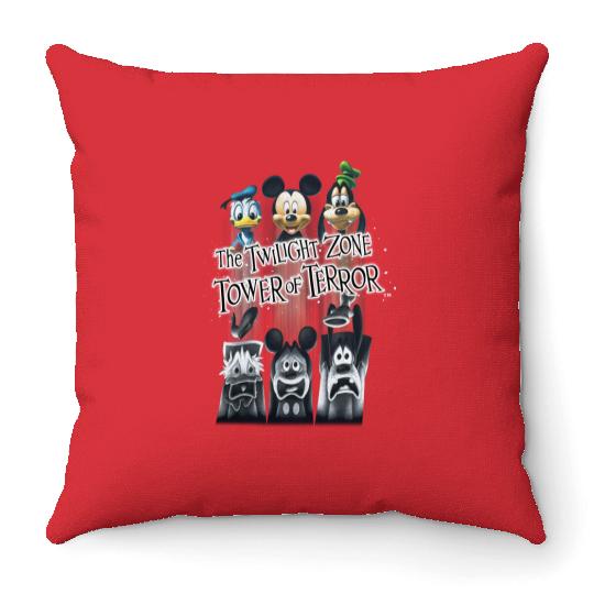 Retro Disney The Twilight Zone Tower Of Terror  Throw Pillows, Tower of Terror Ride Throw Pillows