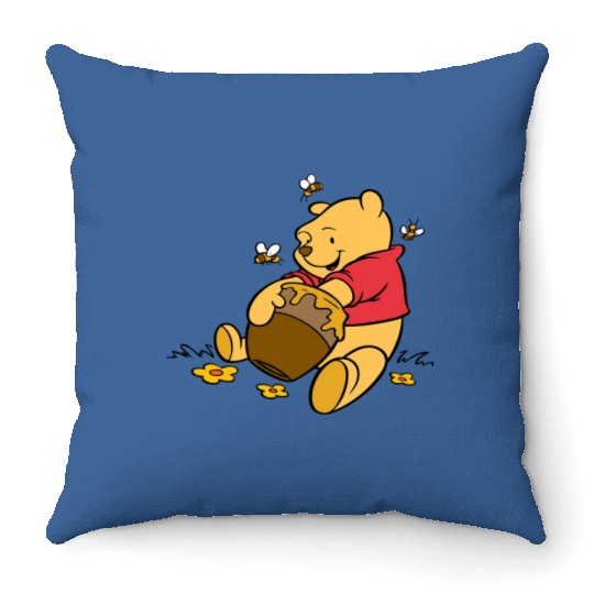 Hunny Winnie The Pooh Throw Pillows, Winnie The Pooh Throw Pillows, Hunny Throw Pillows, Disney Bound Throw Pillows