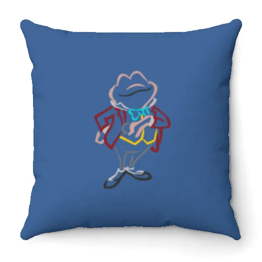 Mr Toad Embroidered Crewneck Crew, Disney embroidered Throw Pillows