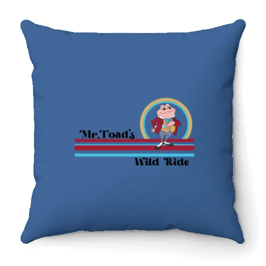 Disney Retro Mr. Toad's Wild Ride Throw Pillows / Disney Mr. Toad Throw Pillows