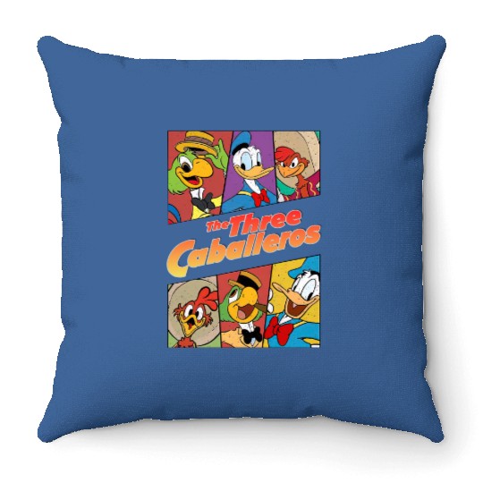 Disney The Three Caballeros All Characters Retro Throw Pillows, Animal Kingdom