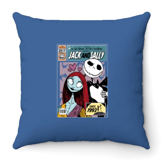 Disney The Nightmare Before Christmas Jack And Sally Couple Throw Pillows