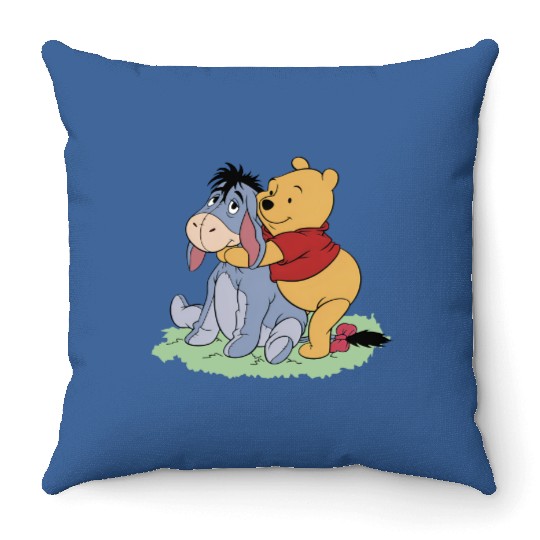 Pooh Bear and Eeyore Throw Pillows, Disney Throw Pillows, Winnie The Pooh Throw Pillows,Disney Gift Throw Pillows
