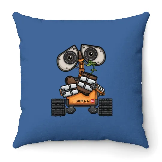 Cute Wall-E Throw Pillows, Disney Pixar Wall-E, Wall E Cartoon Throw Pillows, Disney Wall-e Throw Pillows