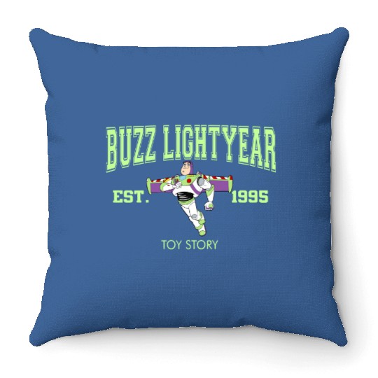 Retro Toy Story Buzz Lightyear  Throw Pillows, Disney Toy Story Group Throw Pillows