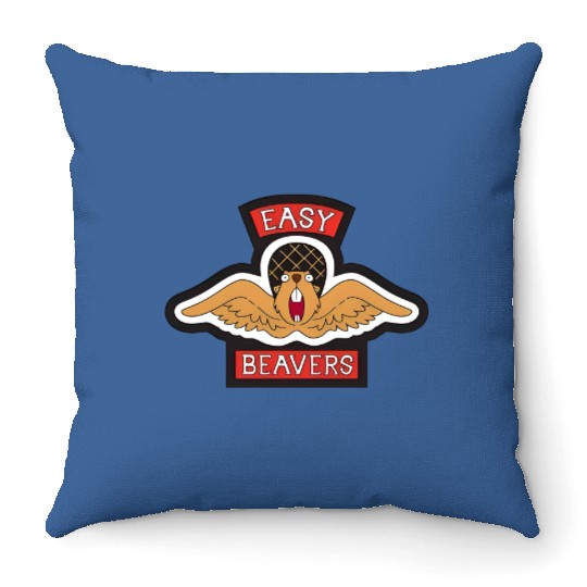 Easy beavers - Bobs Burgers - Throw Pillows