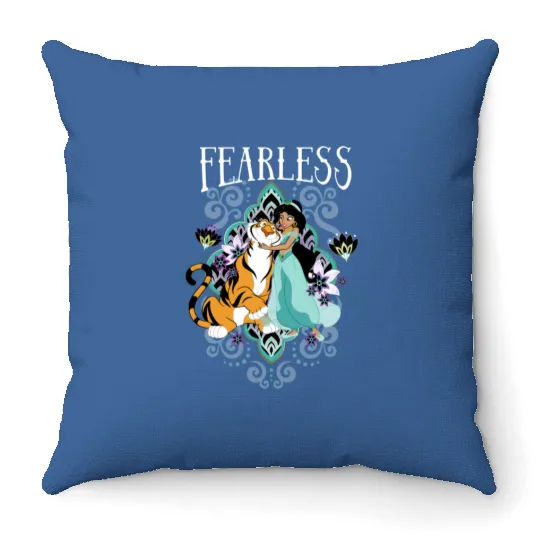 Princess Jasmine Alladin Throw Pillows, Disney Character Throw Pillows