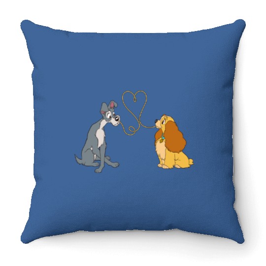 Disney Lady and The Tramp Bella Notte Throw Pillows Throw Pillows