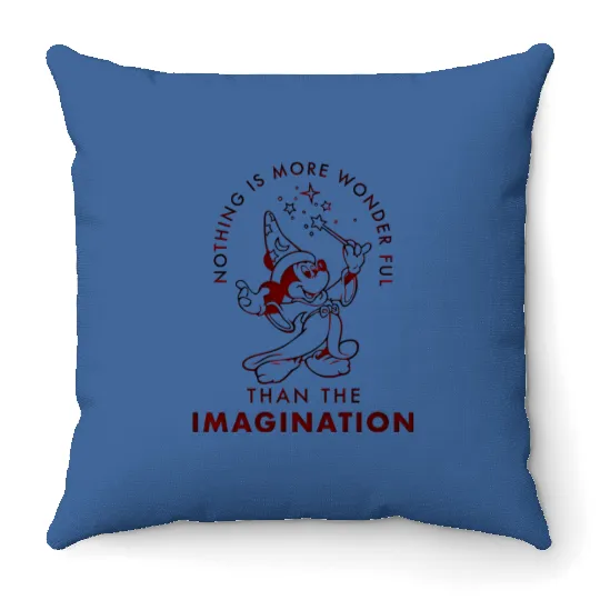 Mickey Throw Pillows, Disney Sorcerer Mickey Throw Pillows, Fantasia Throw Pillows, Disneyland Disney World Throw Pillows