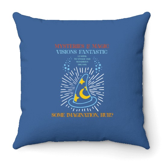 Sorcerer Mickey Hat Disney Throw Pillows, Mysteries Magic Vision Fantastic, Magic Kingdom Park