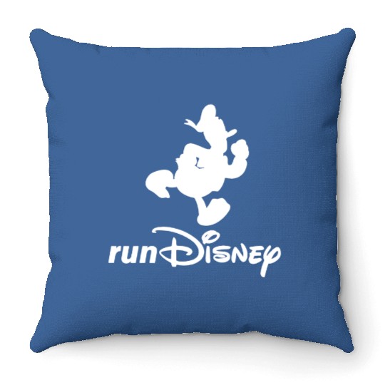 Donald Duck - Run Disney - Disney Marathon Throw Pillows