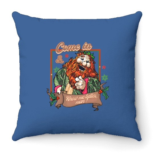 Disneyland Muppets Christmas Carol Character Throw Pillows, Ghost of Christmas Throw Pillows
