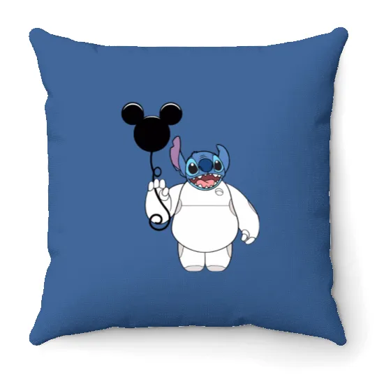 Disney Stitch and Baymax Body Balloon Throw Pillows
