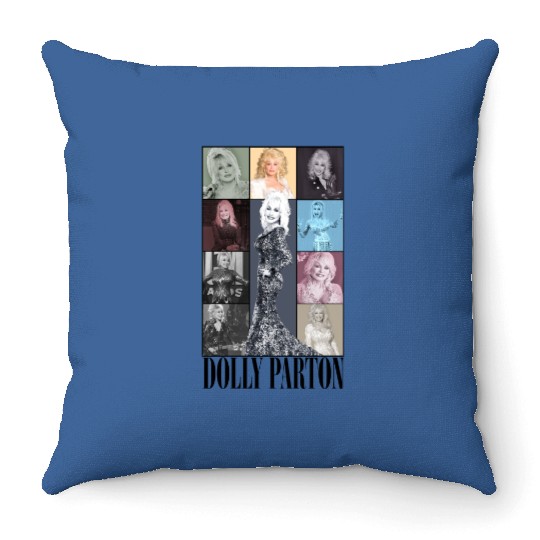 Discover Dolly Parton The Eras Tour Throw Pillows, Dolly Parton Singer Fan Throw Pillows, Singer Throw Pillows