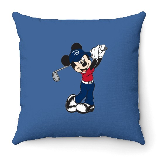 Mickey Golf Throw Pillows, Disney Unisex Throw Pillows, Disney Family Matching Throw Pillows