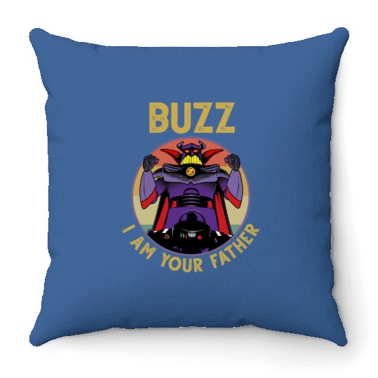 I Am Your Father Buzz Vintage Throw Pillows Buzz Lightyear Throw Pillows, Toy Story Disney, Father's Day Throw Pillows