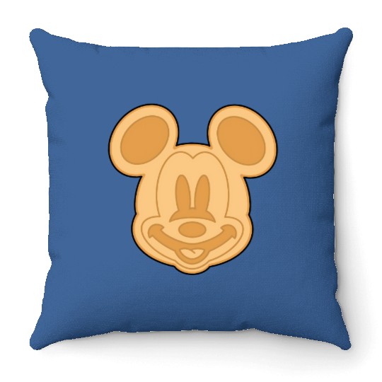 Mickey Waffle Throw Pillows, Disney Food Throw Pillows, Disney Snack Throw Pillows