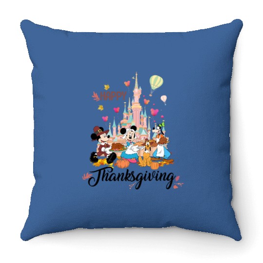 Disney Thanksgiving Throw Pillows, Disney Fall Throw Pillows, Happy Thanksgiving